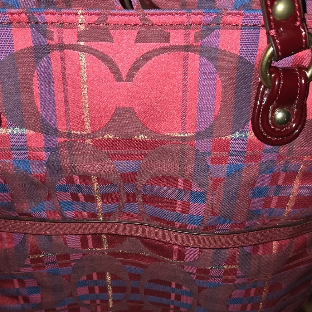 Coach Poppy Tartan Plaid Crossbody